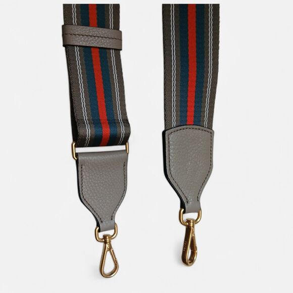 Prada Adjustable STRAP Bag Accessory Green/Red 24"-44" Italian Luxury - Picture 4 of 8